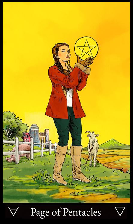 Page of Pentacles Tarot Court Cards